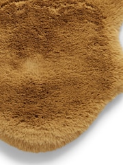 Think Rugs Mustard Super Teddy Double Sheepskin Plain Shaggy Rug - Image 4 of 6