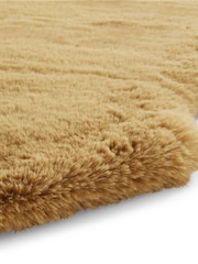 Think Rugs Mustard Super Teddy Double Sheepskin Plain Shaggy Rug - Image 5 of 6