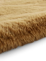 Think Rugs Mustard Super Teddy Double Sheepskin Plain Shaggy Rug - Image 6 of 6