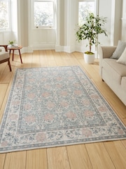 Think Rugs Beige Versailles H1424 Floral Rug - Image 1 of 6