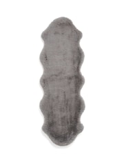 Think Rugs Grey Super Teddy Double Sheepskin Plain Shaggy Rug - Image 3 of 6