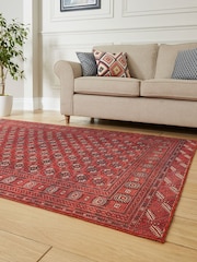 Think Rugs Red Kashmar Washable 2018 Traditional Rug - Image 2 of 6