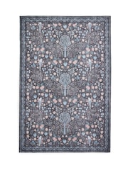 Think Rugs Black Versailles H1373 Floral Rug - Image 3 of 6