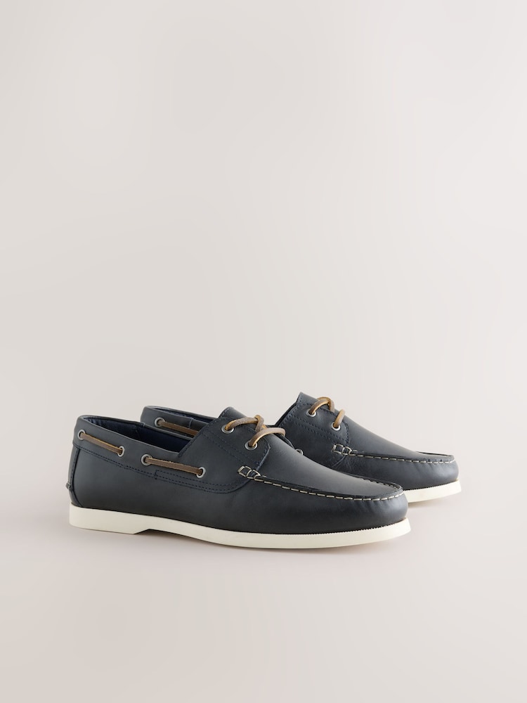 Navy Boat Shoes - Image 1 of 5