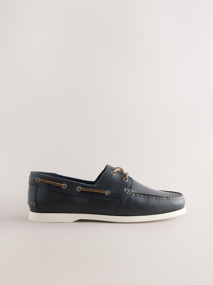 Navy Boat Shoes - Image 2 of 5