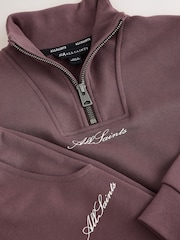 smALLSAINTS Brown Script Funnel Neck Sweater and Wide Leg Joggers Set - Image 11 of 12