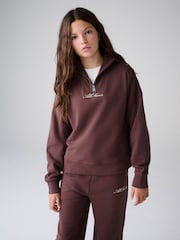 smALLSAINTS Brown Script Funnel Neck Sweater and Wide Leg Joggers Set - Image 2 of 12