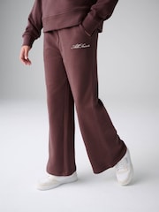 smALLSAINTS Brown Script Funnel Neck Sweater and Wide Leg Joggers Set - Image 3 of 12