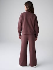 smALLSAINTS Brown Script Funnel Neck Sweater and Wide Leg Joggers Set - Image 4 of 12