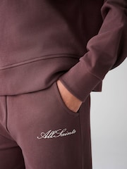 smALLSAINTS Brown Script Funnel Neck Sweater and Wide Leg Joggers Set - Image 7 of 12