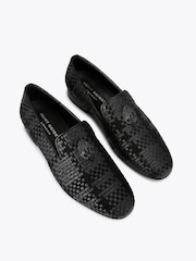 Kurt Geiger London Black Leather Ace Stud Shoes - Image 2 of 4