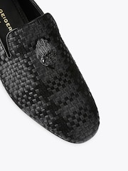 Kurt Geiger London Black Leather Ace Stud Shoes - Image 4 of 4