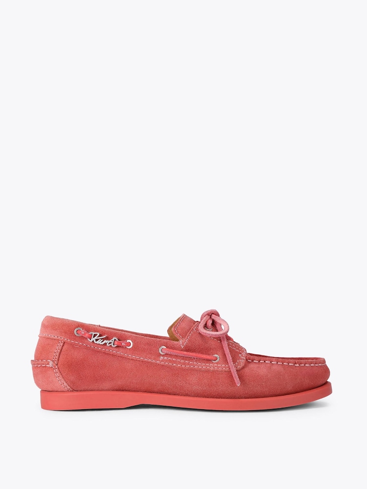 Kurt Geiger London Orange Somerville Boat Shoes - Image 1 of 4