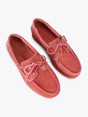 Kurt Geiger London Orange Somerville Boat Shoes - Image 2 of 4