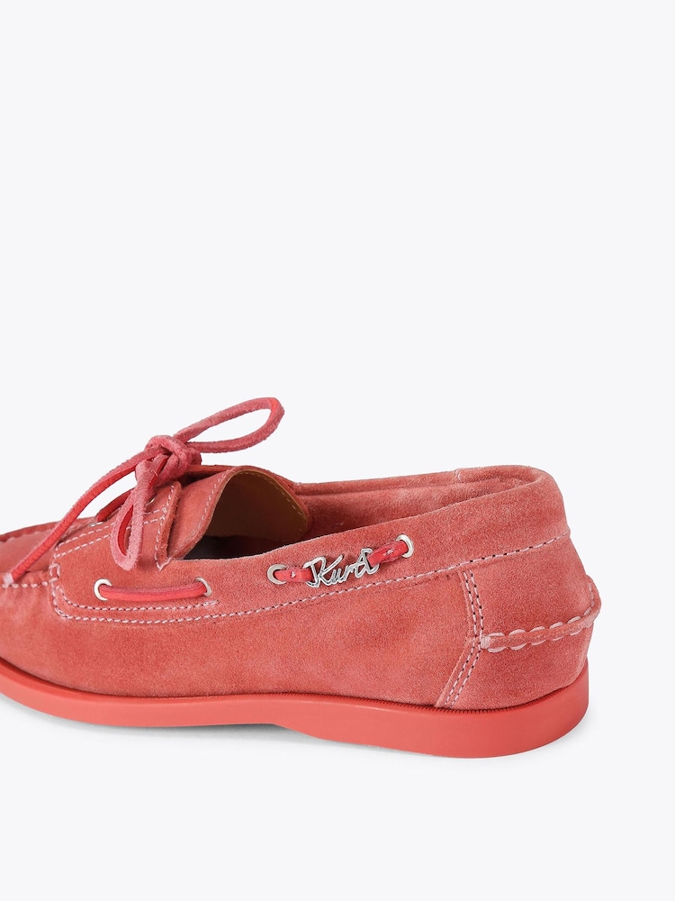 Kurt Geiger London Orange Somerville Boat Shoes - Image 4 of 4