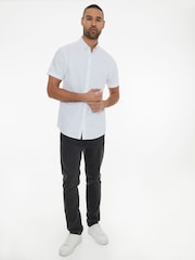 Threadbare White Short Sleeve Shirt - Image 3 of 4
