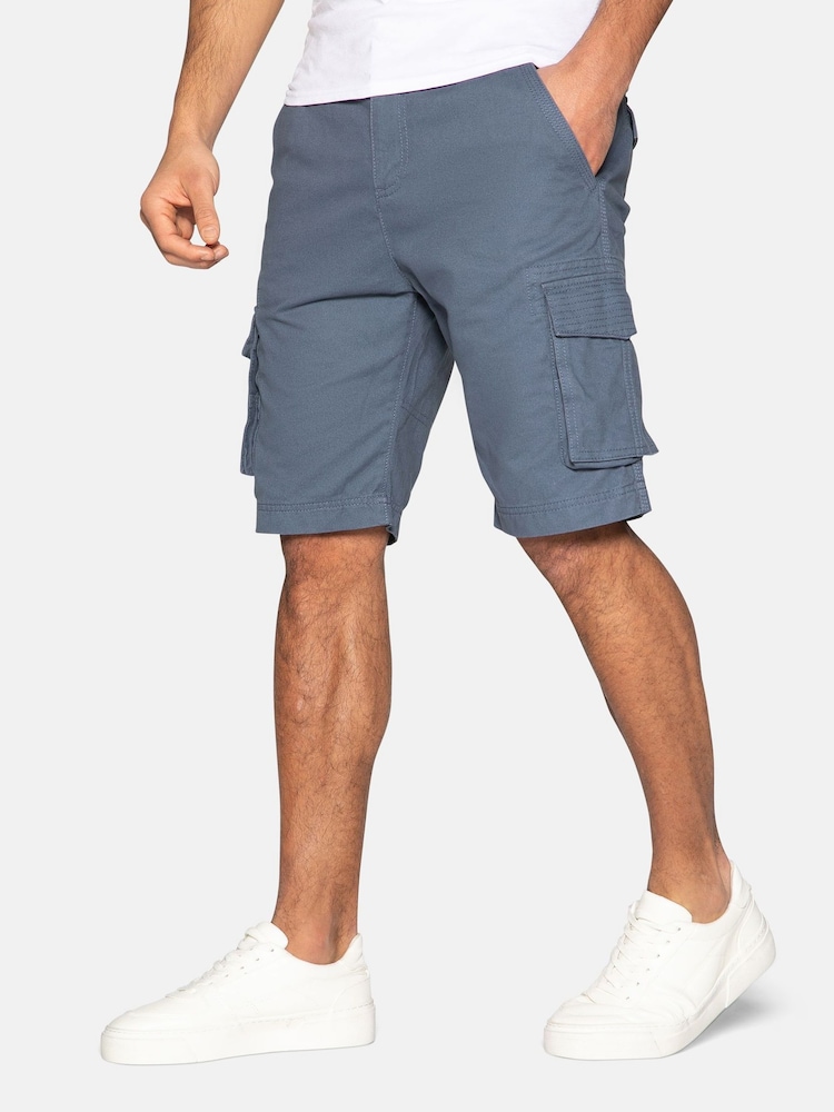 Threadbare Blue Cargo Shorts - Image 1 of 4
