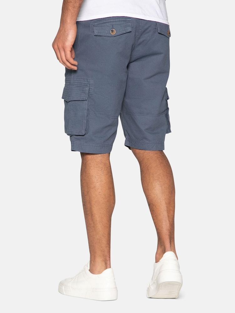 Threadbare Blue Cargo Shorts - Image 2 of 4