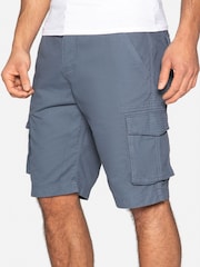 Threadbare Blue Cargo Shorts - Image 4 of 4