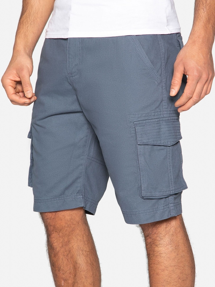 Threadbare Blue Cargo Shorts - Image 4 of 4