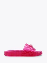 Kurt Geiger London Dark Pink Meena Jelly Sandals - Image 1 of 5
