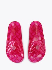 Kurt Geiger London Dark Pink Meena Jelly Sandals - Image 3 of 5