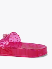 Kurt Geiger London Dark Pink Meena Jelly Sandals - Image 4 of 5