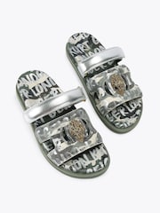 Kurt Geiger London Green Eagle Cut Out Sandals - Image 2 of 4