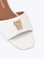 Kurt Geiger London White Brixton Flat Sandals - Image 3 of 4