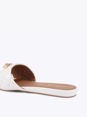 Kurt Geiger London White Brixton Flat Sandals - Image 4 of 4