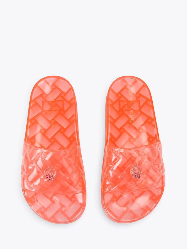 Kurt Geiger London Light Orange Meena Jelly Sandals - Image 2 of 4 Kurt Geiger London Light Orange Meena Jelly Sandals - Image 2 of 4