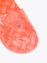Kurt Geiger London Light Orange Meena Jelly Sandals - Image 4 of 4