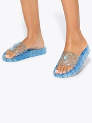 Kurt Geiger London Light Blue Meena Jelly Sandals - Image 2 of 5