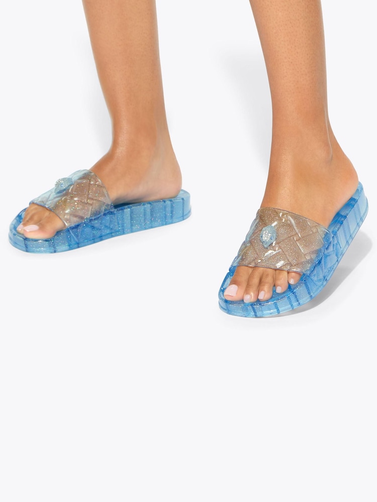 Kurt Geiger London Light Blue Meena Jelly Sandals - Image 2 of 5 Kurt Geiger London Light Blue Meena Jelly Sandals - Image 2 of 5
