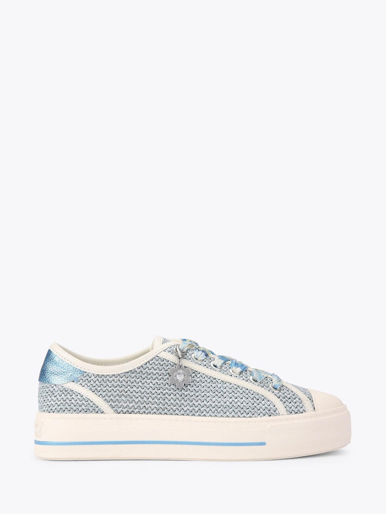 Kurt Geiger London Blue Lace Up Trainers - Image 1 of 4