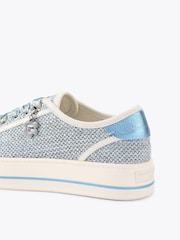 Kurt Geiger London Blue Lace Up Trainers - Image 2 of 4