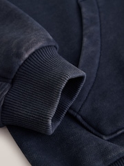 smALLSAINTS Navy Underground Funnel Neck Sweater and Joggers Set - Image 12 of 14