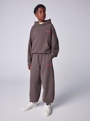 SmALLSAINTS Brown Washed Textured Hoodie and Jogger Set - Image 1 of 14