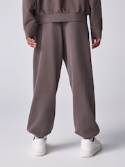 SmALLSAINTS Brown Washed Textured Hoodie and Jogger Set - Image 5 of 14