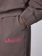 SmALLSAINTS Brown Washed Textured Hoodie and Jogger Set - Image 6 of 14