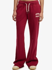 Superdry Red Athletic Essentials Low Rise Flare Joggers - Image 1 of 6