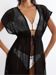 Triumph Black Beach MyWear - Crochet Kimono - Image 2 of 5