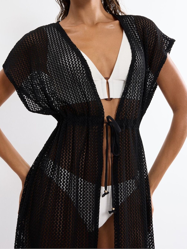 Triumph Black Beach MyWear - Crochet Kimono - Image 2 of 5