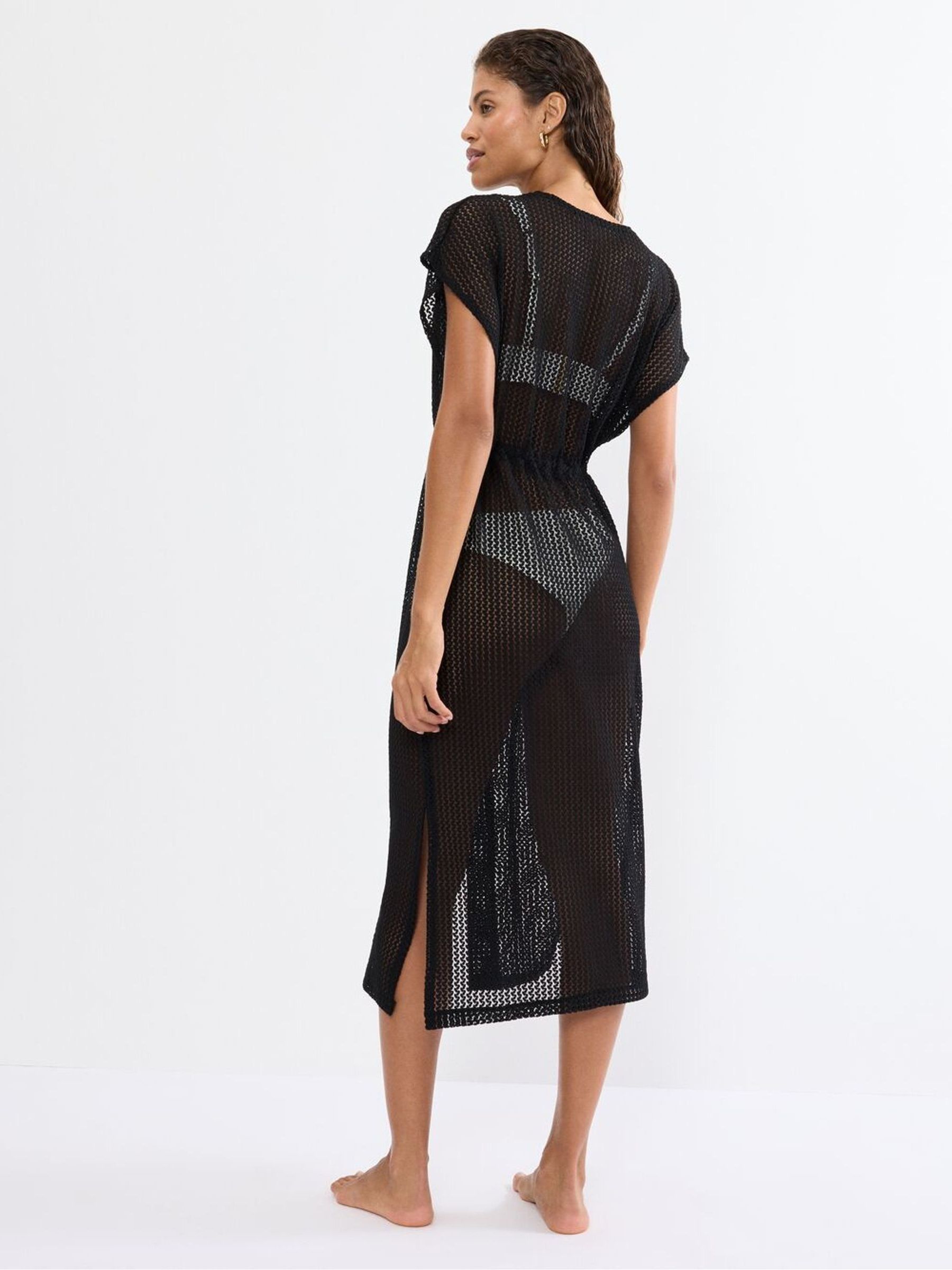 Buy Triumph Black Beach MyWear - Crochet Kimono from Next Italy