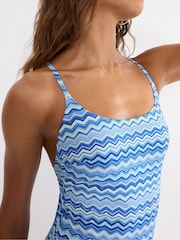 Triumph Blue Mix & Match Summer Padded Non-wired One-piece Swimsuit - Image 2 of 5