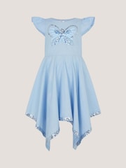 Monsoon Sequin Butterfly Hanky Hem Party Dress - Imaginea 1 din 3