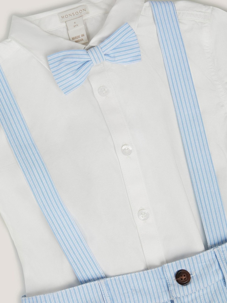 Monsoon Theo Stripe Short Suit 3 Piece with Braces - Imaginea 3 din 3