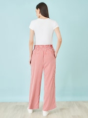 Yumi Red Stripe Relaxed Trousers - Image 3 of 3