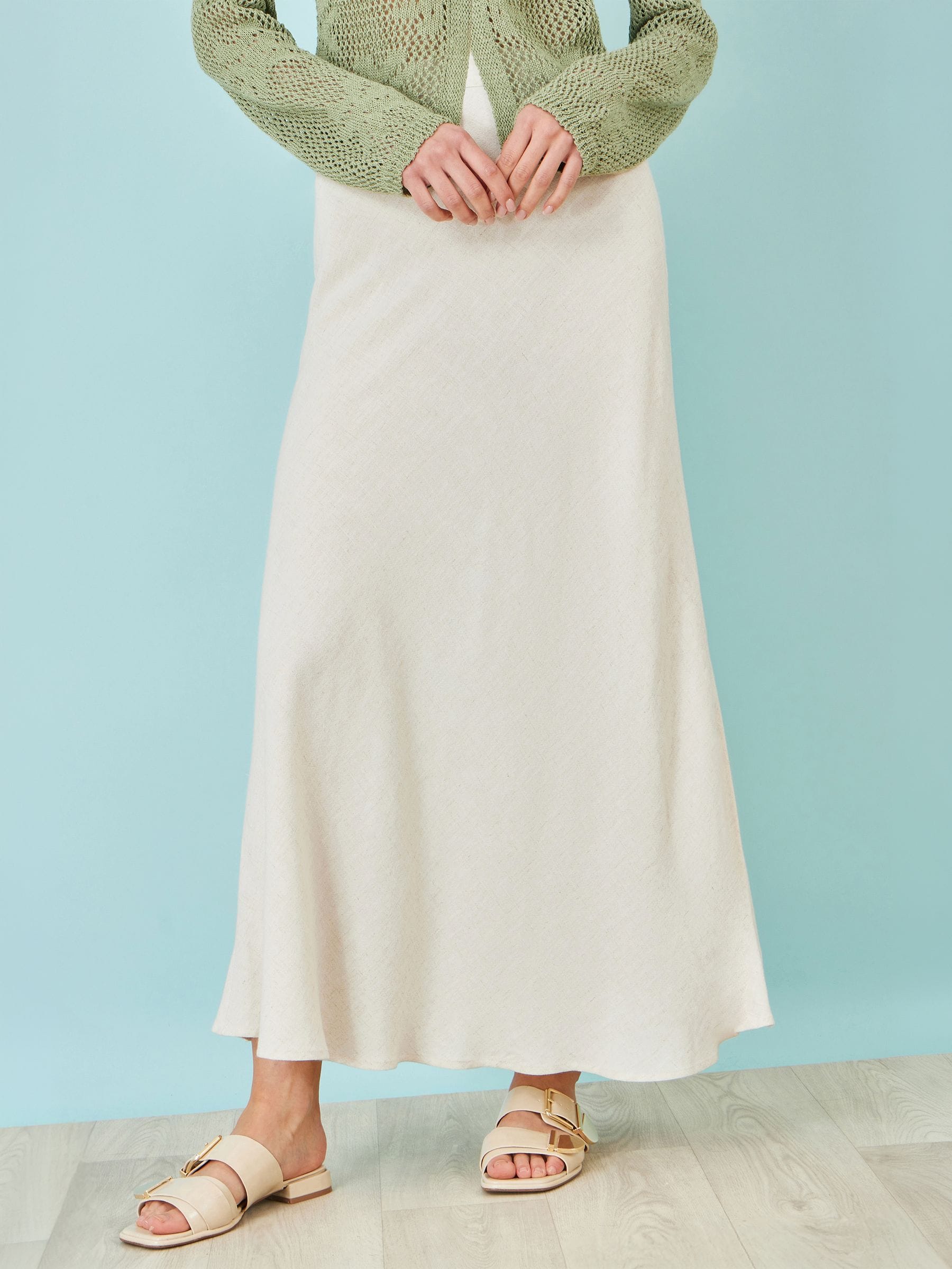 Buy Yumi Natural Viscose Maxi Skirt from Next USA
