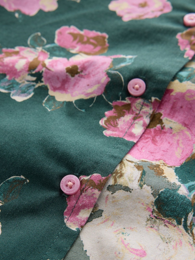 Laura Ashley Green Floral Printed Pyjamas Set - Image 11 of 11